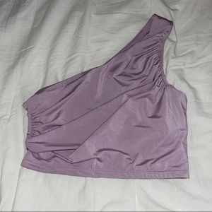 One shoulder crop top